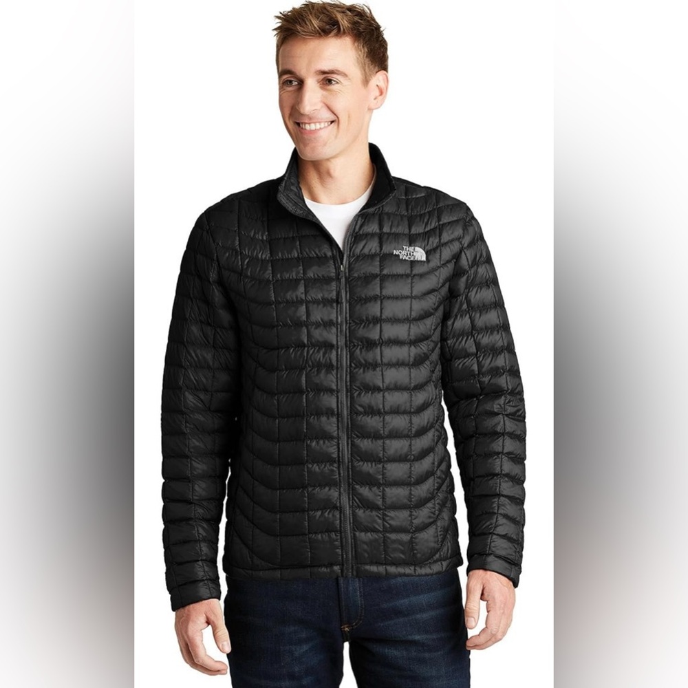 Black North face men’s thermobal jacket